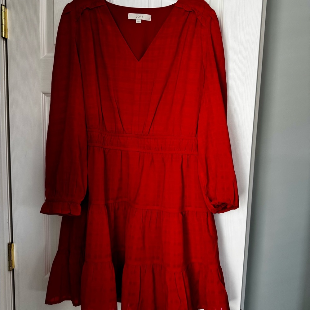 LOFT Red Women's Dress